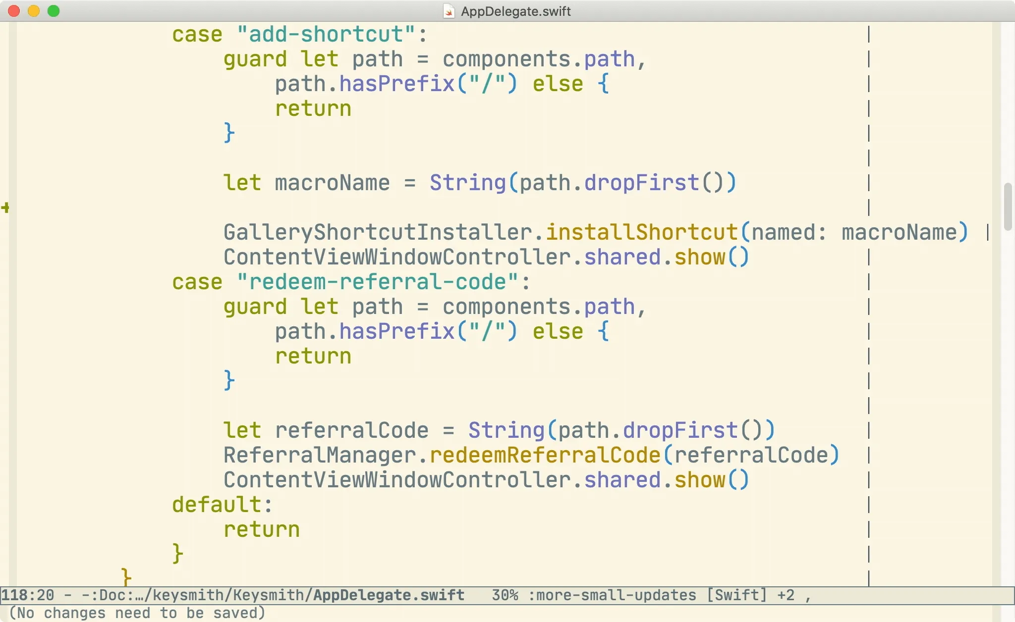 A gif showing the log var under point command at work
